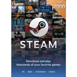 Steam 1,000元台幣錢包 蒸氣卡/爭氣卡